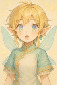 Gemini 2.5 Proが英語特徴記述を元に再生成したAI妖精ミモのイラスト