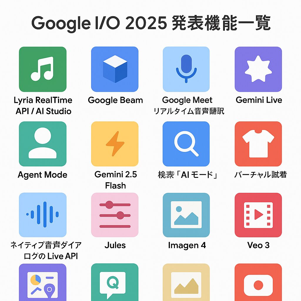 Google I/O 2025 発表機能一覧